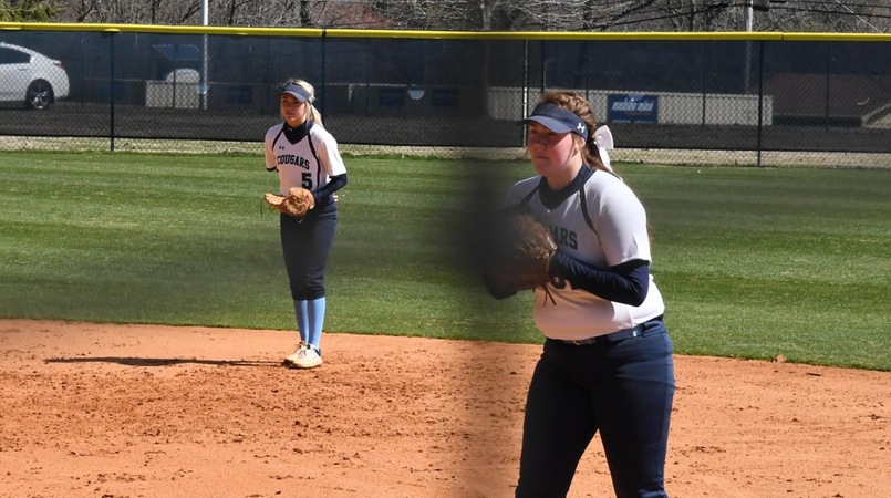 COUGAR SOFTBALL SPLITS DH WITH WALTERS
