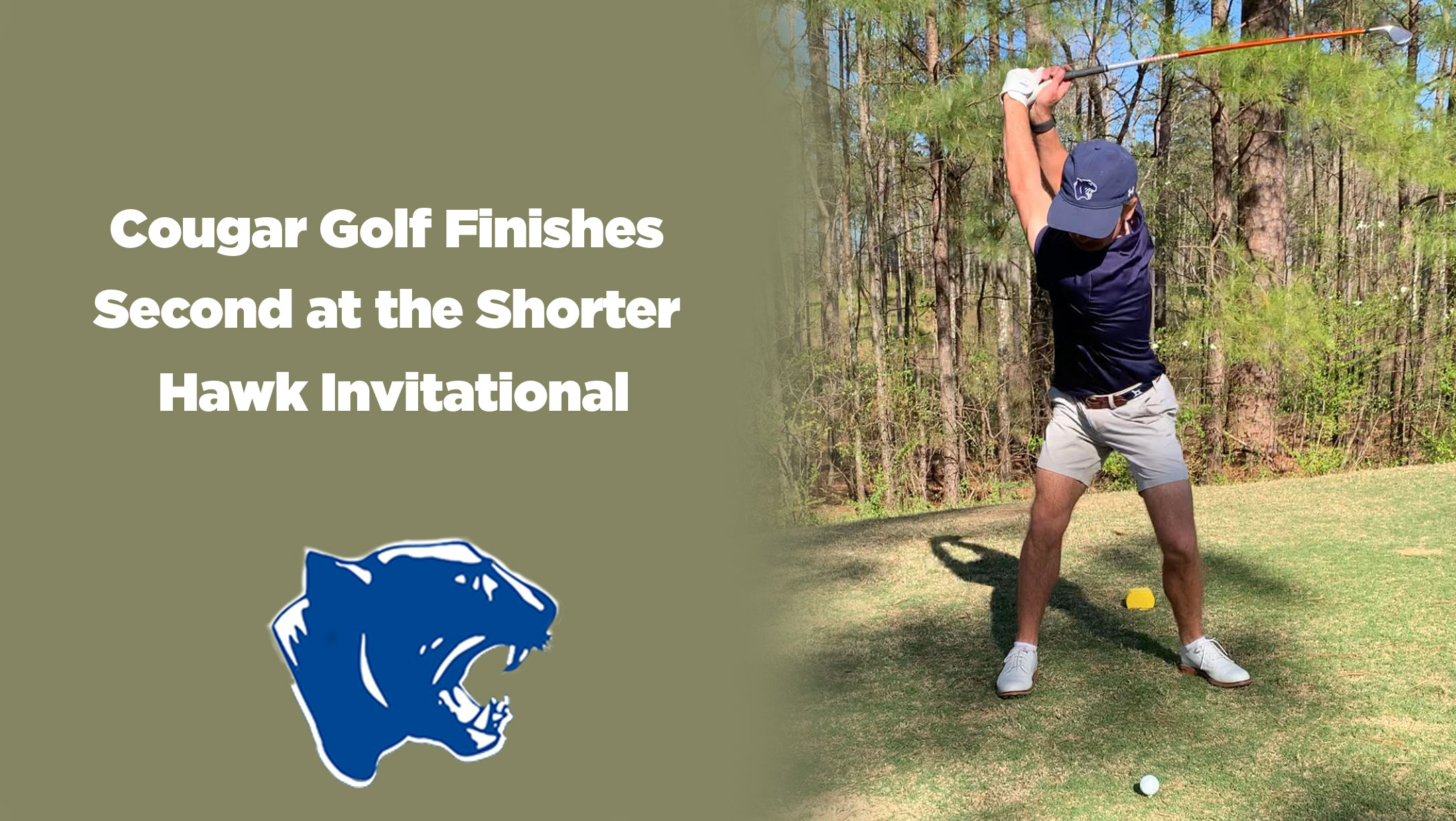 Cougar Golf Finishes Second at the Shorter Hawk Invitational